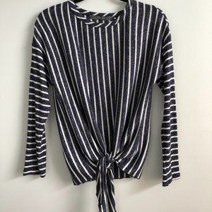 Coin 1804 Striped Knot-Front Top